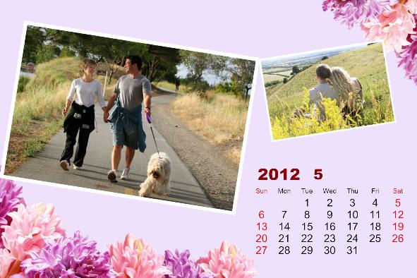 家族 photo templates 愛のカレンダー1